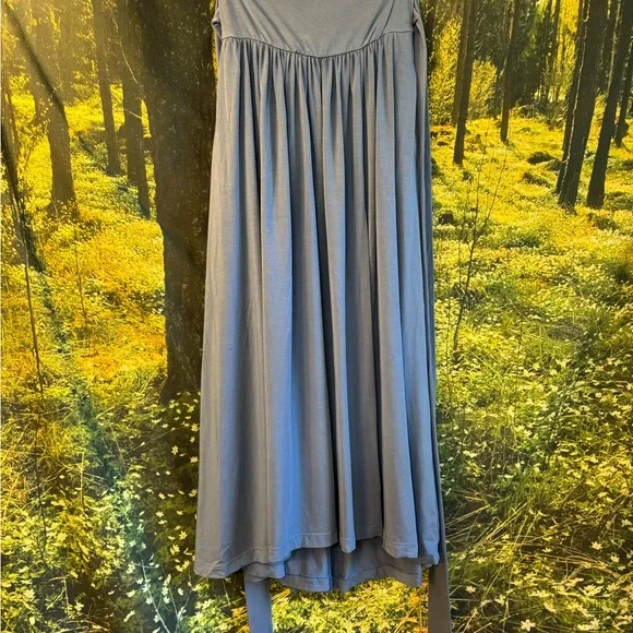 🦋 Purusha People Blue Tansy Butterfly Wrap Skirt – Size Small - Picture 12 of 16